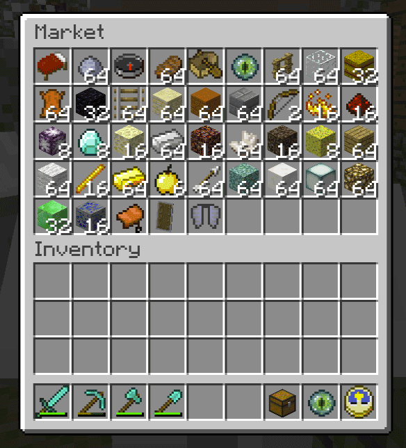 Buying diamond and Elytra
